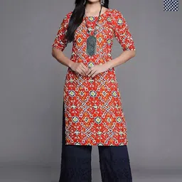 Anouk Rustic Women Pack Of 2 Ethnic Motifs Printed Crepe Kurta-image-92