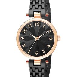 Gopal Shopcart Unisex Stainless Steel Bracelet Style Straps Analogue Watch NK 321RG Black-image-20