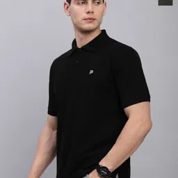 LUX PARKER Men Pack Of 2 Combed Cotton Polo Collar T-shirts-24
