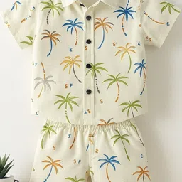 YK Boys Printed Shirt with Shorts-picture-7