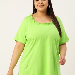 theRebelinme Women Relaxed Fit Round Neck Short Sleeve Cotton T-shirt-image-58