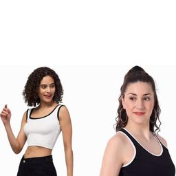 PINOVO Black Cotton Tops-picture-41