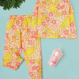 RAINE AND JAINE Girls Printed Pure Cotton Night Suit-picture-35