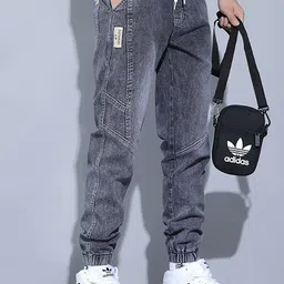 StyleCast x Revolte Men Relaxed Fit Light Fade Jeans-image-27