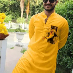 Snowdrip Men Embroidered Thread Work Anarkali Kurta-image-39