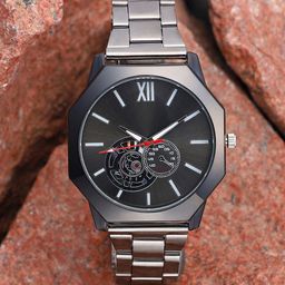 French Accent Men Dial & Stainless Steel Bracelet Style Straps Analogue Watch SS25_FAWC1033-image-17