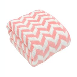 tundwal's Pink & White Striped Super Soft Microfiber 400 GSM Bath Towel-image-62