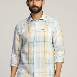 Blackberrys Men Slim Fit Tartan Checks Opaque Checked Casual Shirt-image-19