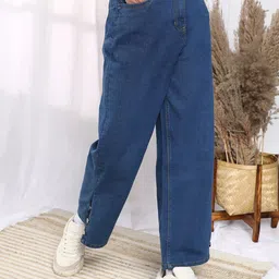 Campus Sutra Women Comfort Mid-Rise Straight Denim Stretchable Jeans-picture-11
