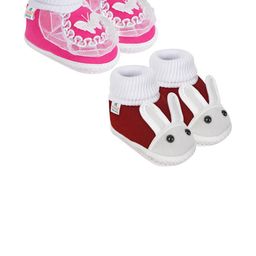 NESKA MODA Pink Cotton Booties-image-77