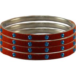 Vidhya Kangan Women Orange Bangle-image-11