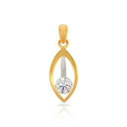 BHIMA 22K BIS Hallmark 916 Purity Yellow Gold Oval Stone Pendant-image-24