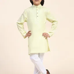 SKAVIJ Boy Regular Pure Cotton Kurta with Pyjamas Kurta Set-image-81