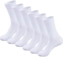 MUKHAKSH White Cotton Socks-image-57