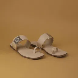 Ozuri Women One Toe Flats with Buckles-image-64