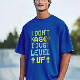 Bewakoof Typography Printed Oversized Pure Cotton T-shirt-image-29