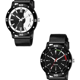 Miss Perfect Men Set Of 2 Dial & Bracelet Style Straps Analogue Watch PUI50-picture-28