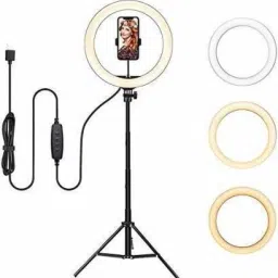 Treadmill 10'' Professional big LED Light With 6 Feet Tripod Stand | 3 color Ring Flash-20