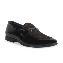FAUSTO Men Textured Formal Loafers-image-99