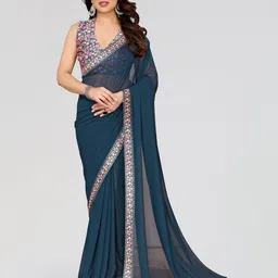 Sadika Printed Border Saree-18
