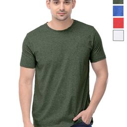 COLOR CAPITAL Unisex Pack Of 4 Solid Round Neck Cotton T-shirts-image-81