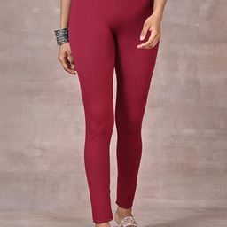 Lakshita Women Maroon Leggings-image-68