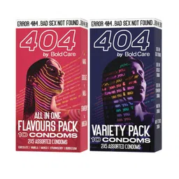 Bold Care Set Of 2 Ultra Thin All In One Flavors & Variety Flavored Condoms - 10 Pcs Each-45