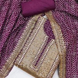 LeeliPeeri Designer Printed Unstitched Dress Material-image-24