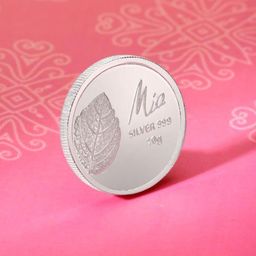Mia by Tanishq 999 Sacred Tulsi Leaf Silver Coin 10g-picture-31