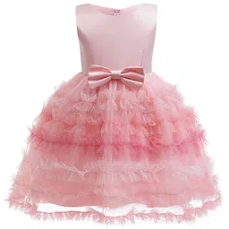 StyleCast x Revolte Girls Solid Ruffled Fit & Flare Midi Dress-image-86