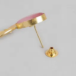 Anouk Gold-Plated Artificial Stone Studded Teardrop Shaped Drop Earrings image 4