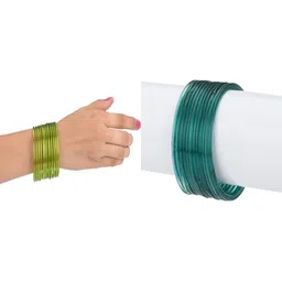 1ST TIME Set Of 24 Green Alloy Bangles-picture-31