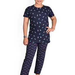 BAESD Girls Printed Pure Cotton Night suit-picture-19