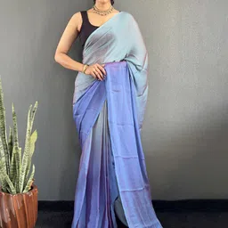 V3 FASHION STUDIO Ombre Pure Georgette Ready to Wear Saree-picture-57