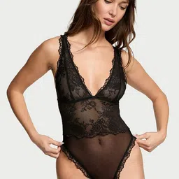 Victoria's Secret Self Design V-Neck Bodysuit-picture-19
