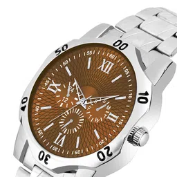 DOUBLERUN Men Dial & Bracelet Style Straps Analogue Multi Function Watch H05NMT-406 image 2