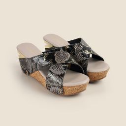 Metro Printed Wedge Sandals-image-11
