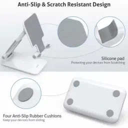WHISTLE9 Best Phone Stand Phone Holder for Desk, Tablet Stand Compatible with Mobile Phone Single Gimbal for Mobile image 2