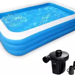 Large (IND*60) Rectangular Pool Family Children's Swimming Pool With Free Pump Inflatable Swimming Pool-8