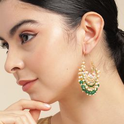 Anouk Gold-Plated Beaded Crescent Shaped Chandbalis-94