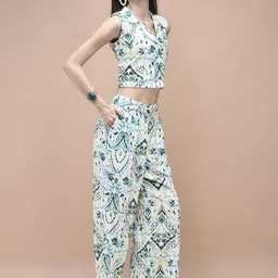 Shree Printed Top With palazzos Co-Ords image 4
