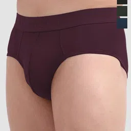 FREECULTR Pack Of 4 Anti Bacterial Micromodal Basic Briefs FCP-CX-B-PW-SAB-SPB-AG-S-image-95