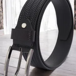 Metronaut Men Textured Leather Formal Belt-image-59