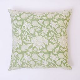 Block N Style White & Green Floral Square Cushion Covers-image-39