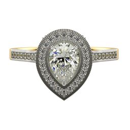 VALANOVA Women Sterling Silver Plated & Certified Lab Grown Diamond 0.88cts Ring-picture-16