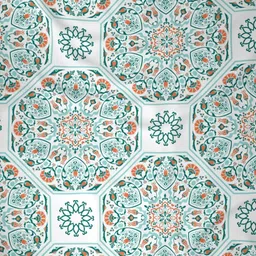 Raymond Home White & Green Printed Cotton 144 TC Queen Bedsheet Set 2.74 m x 2.74 m-image-89