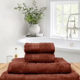 BOMBAY DYEING Beige 4 Pieces Pure Cotton 450 GSM Towel Set-29