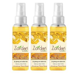 ZORDAN Set Of 3 Herbals Gold Skin Toner-100ml Each-56