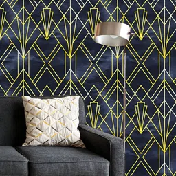 ArtzFolio Printed UV-Resistant Anti-Bacterial Geometric Pattern Peel & Stick Wallpaper-image-88