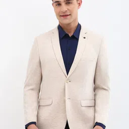 Allen Solly Self Designed Slim-Fit Single Breasted Blazer-image-98